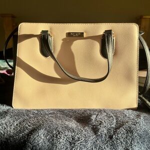 Kate Spade Tan and Black Satchel